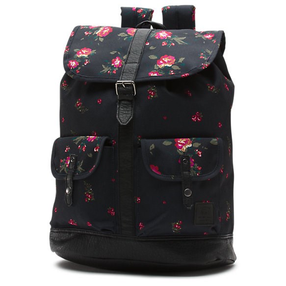 Lean In Backpack Floral Blac