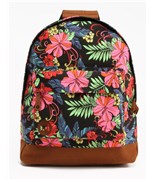 Tropical Floral Neon Black